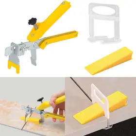 Jyxindzkj 720679598928 Upgrade Version Tile Leveling System 1/16kit 300pcs Spacers Clips 100pcs