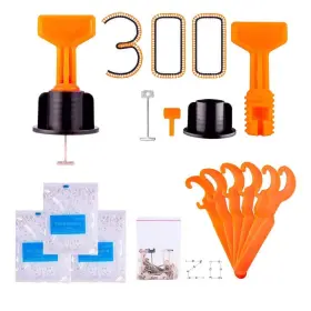 Jyxindzkj 761230638356 Upgrade Version Tile Leveling System 1/16 Inch Kit Reusable 300pcs T