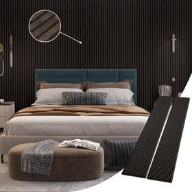 Kanagawa Ar-003-vc Wood Slat Wall Panel 94.5 Inch 12.6 Acoustic Panels 2 Pack Wall