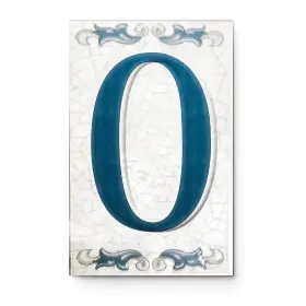 2113022 Kantu 754021011202 Aragon Ceramic Tile Address Number 3.5 Inch X 5.5 Blue Each