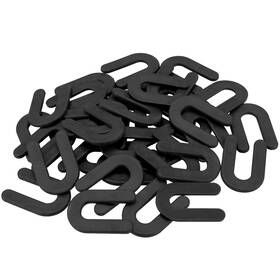 Keileoho 746433921856 300 Pack 1/4 Inch Black Plastic U-shaped Shim Spacers For
