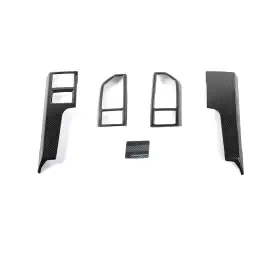 F150 Keptrim 782942156006 For Abs Carbon Fiber Central Console Air Conditioner Panel Trim