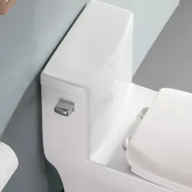 Kichae 783903172592 Elongated One-piece Seamless Design Toilet With White Level-1.28gpf