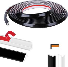 Kikerike 313041321301 Peel And Stick Tile Edge Trim 10ft L-shape Outside Corner Molding Vinyl Til