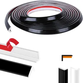 Kikerike 313041321301 Peel And Stick Tile Edge Trim 10ft L-shape Outside Corner Molding Vinyl Til