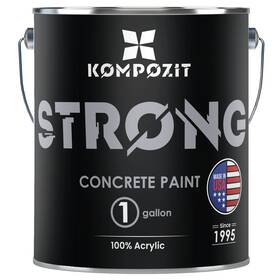 Kompozit K3323-7g Dove Gray Concrete Floor Paint 1 Gallon Satin Finish Interior/exterior