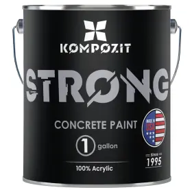 K3323-7g Kompozit Dove Gray Concrete Floor Paint 1 Gallon Satin Finish Interior/exterior