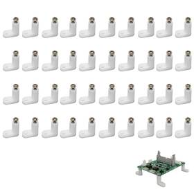 Koofull Holder#1 40pcs Console Motherboard Plastic Feet L Shape Type Pcb Board Spacer