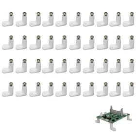 Koofull Holder#1 40pcs Console Motherboard Plastic Feet L Shape Type Pcb Board Spacer