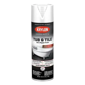 56489 Krylon 17 Ounce Tub And Tile Ultra Repair Finish Bright White Durable Chip Resistant 56489 Krylon 17 Ounce Tub And Tile Ultra Repair Finish Bright White Durable Chip Resistant