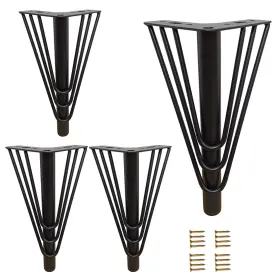 Hy01 Kualuzt 9.8 Inch Black Furniture Legs Set Of 4 Heavy Duty Triangle Top Plate Feet For Hy01 Kualuzt 9.8 Inch Black Furniture Legs Set Of 4 Heavy Duty Triangle Top Plate Feet For