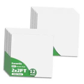 S312692 Kweetle Smooth Drop Pvc Ceiling Panels Waterproof 2x2ft White Tiles S312692 Kweetle Smooth Drop Pvc Ceiling Panels Waterproof 2x2ft White Tiles