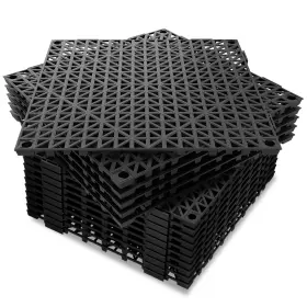 P19t1204ysdb Laapee 12 Pcs Modular Interlocking Cushion Inch X Rubber Floor Tile