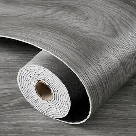 Lacheery 022-gy-4 Large Peel And Stick Vinyl Flooring Roll Waterproof 24 Inch X160 Thick Wood