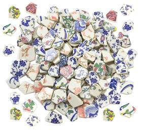 Lanyani Sve209-ceramic-01 Broken Ceramic Porcelain Tiles For Mosaic 11x11 Inches Pattern-1
