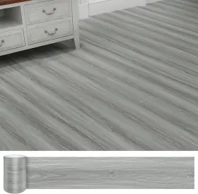 Dm5035-1 Lareko Peel And Stick Floor Tile Waterproof -no Sticky Residue Left- Wood Grain Look Fl