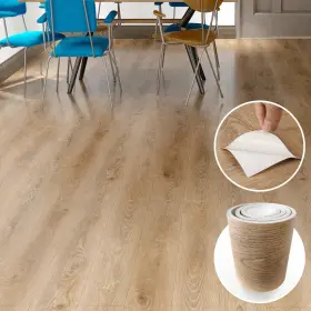 Dm5073-1 Lareko Floor Tiles Peel And Stick Waterproof Wood Plank Self-adhesive No Sticky Resi Dm5073-1 Lareko Floor Tiles Peel And Stick Waterproof Wood Plank Self-adhesive No Sticky Resi