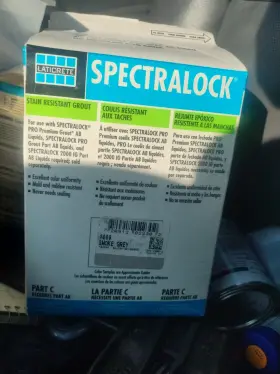 1289-0409-2 Laticrete Spectralock Grout Part C Powder Full Unit 9 Lb Smoke Grey