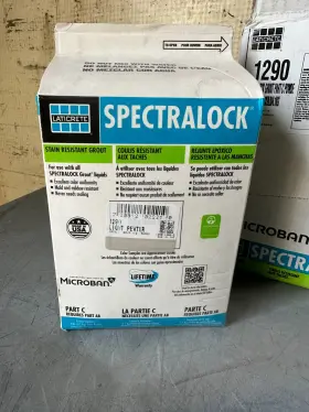 1290-0409-2 Laticrete Spectralock Grout Part C Powder Full Unit 9 Lb Stain Res. Light Pewter