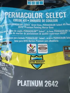2642 Laticrete 720912067525 Permacolor Kit Select Grout Base Powder Pltinum Lot Of 10