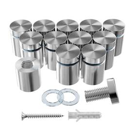 Ledongus Ld25001 12-pack Stainless Steel Standoff 3/4 Inch X 1 / 19mm 25mm Silver