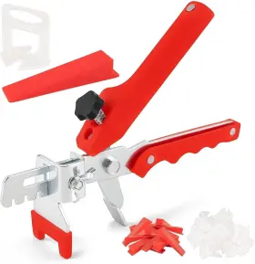Leorossy 445023138140 Tile Leveling System With Plier 300pcs 1/8 Inch Spacers Clips And 100pcs R