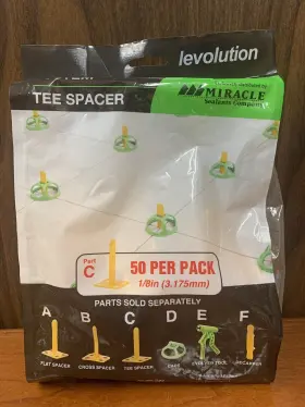 9470002 Levolution 50 Pk Miracle Sealants Tile Leveling System Part C Tee Spacer 2b 9470002 Levolution 50 Pk Miracle Sealants Tile Leveling System Part C Tee Spacer 2b