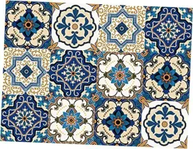 Ly078 Leyu Bohemian Style 12 Pcs 6x6 In Decorative Tile 6 X Blue Ly078 Leyu Bohemian Style 12 Pcs 6x6 In Decorative Tile 6 X Blue