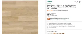 Lifeproof 088969046796 Pallet Sale - Flooring Dusk Cherry 6mil 19 Cases