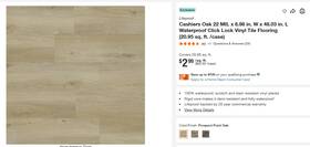 Lifeproof 711472970024 Pallet Sale - Flooring 22 Mil Cashiers Oak 28 Cases