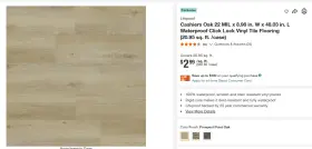 Lifeproof 711472970024 Pallet Sale - Flooring 22 Mil Cashiers Oak 28 Cases