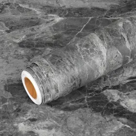 04a-cgy-10 Livelynine 15.8x394 Inch Textured Concrete Wallpaper Peel And Stick Mural Cem