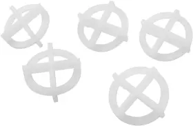 Longdex 750225352476 Tile Spacer 100pcs 1/16inch/2mm White Removable Cross Spacers