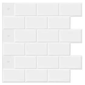 Longking 767550419576 Peel And Stick Backsplash Tile Self-adhesive Vinyl Subway Tiles On Ti