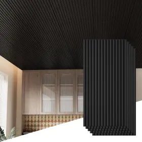 Looyee-01 Looyee 762239799789 24 Pcs Slat Design Ceiling Tiles 2x4 Ft Pvc Drop For Interior Looyee-01 Looyee 762239799789 24 Pcs Slat Design Ceiling Tiles 2x4 Ft Pvc Drop For Interior