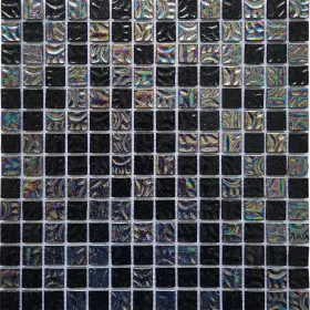Lshm05 Lsdeco 12 Inch X Glass Mosaic Tile For Kitchen Backsplash Iridescent