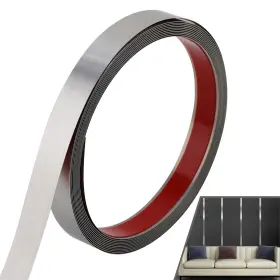 By-1.5cm Lunghaa 6m Peel And Stick Metal Finish Molding Trim Stainless Steel Strip For W