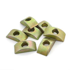 Luzen 713482689280 20pcs M8 Alloy Furniture 28.5mm X 14.5mm 7.5mm 8mm Hole Bronze Tone