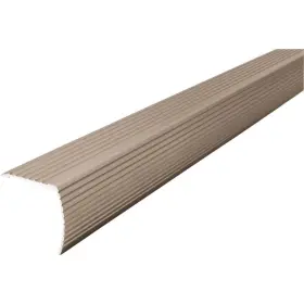 43310 M-d Satin Nickel 1-1/8 Inch W X 36 L Aluminum Fluted Cinch Stairnose