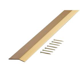 M-d 72249 M-d Building Products 2 Inch X 72 Satin Brass Aluminum Carpet Trim With Screw