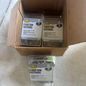 95688 M-d Building Products 1-1/4 Inch Floor Trim Fasteners 1 Lb Pack Pewter 3 Packs