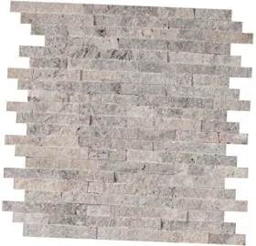 Amz-md-00063 M S International Travertine Split Face Tile For Kitchen Backsplash Wall Silver Look Amz-md-00063 M S International Travertine Split Face Tile For Kitchen Backsplash Wall Silver Look