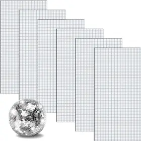 Xy-mosaic-10800-silver Maehsab 10800 Pcs Self Adhesive Mosaic Tiles 5 X Mm Square Disco Ball Mirr