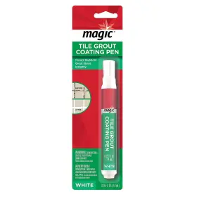Magic 070048114748 Tile And Grout Coating Pen 0.25 Fl Oz Pack Of 1 White