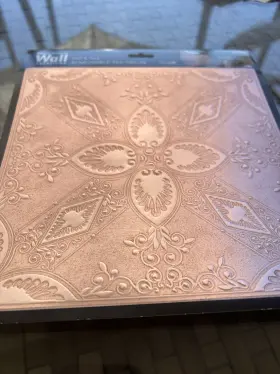 20210301 Main Street Wall Creations Antique Metallic Floral Tile Peel Stick Removable 8in X 8 In Wallpaper Lot Of 27