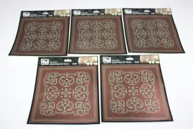 Main Street Wall Creations 816976038141 Lot Of 5 Patina Copper Tile Decal-peen N Stick 8x8