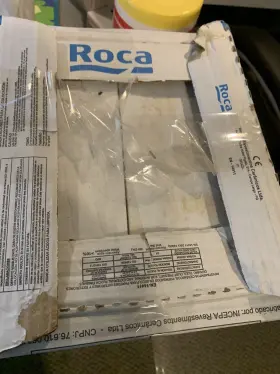 Maiolica 724764043133 1 Box Almost Full Roca White Ceramic Glossy Wall Tile 4x10 32 Pieces
