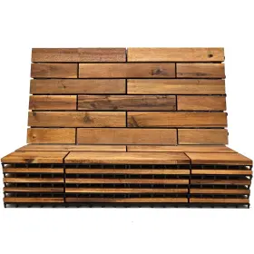 Majestick Goods 808857278852 Interlocking Deck Tiles 24 X 12 Long Boards Snap Together Wood Flooring - Aca