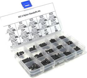Makerspot Kr10141-k1 Raspberry Pi Nylon Standoff Kit M2.5 Screws Nuts One Size