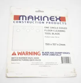 Makinex 855444005087 Construction Products One Single Edged Floor Cleaning Tool Blade Tsh-b Makinex 855444005087 Construction Products One Single Edged Floor Cleaning Tool Blade Tsh-b